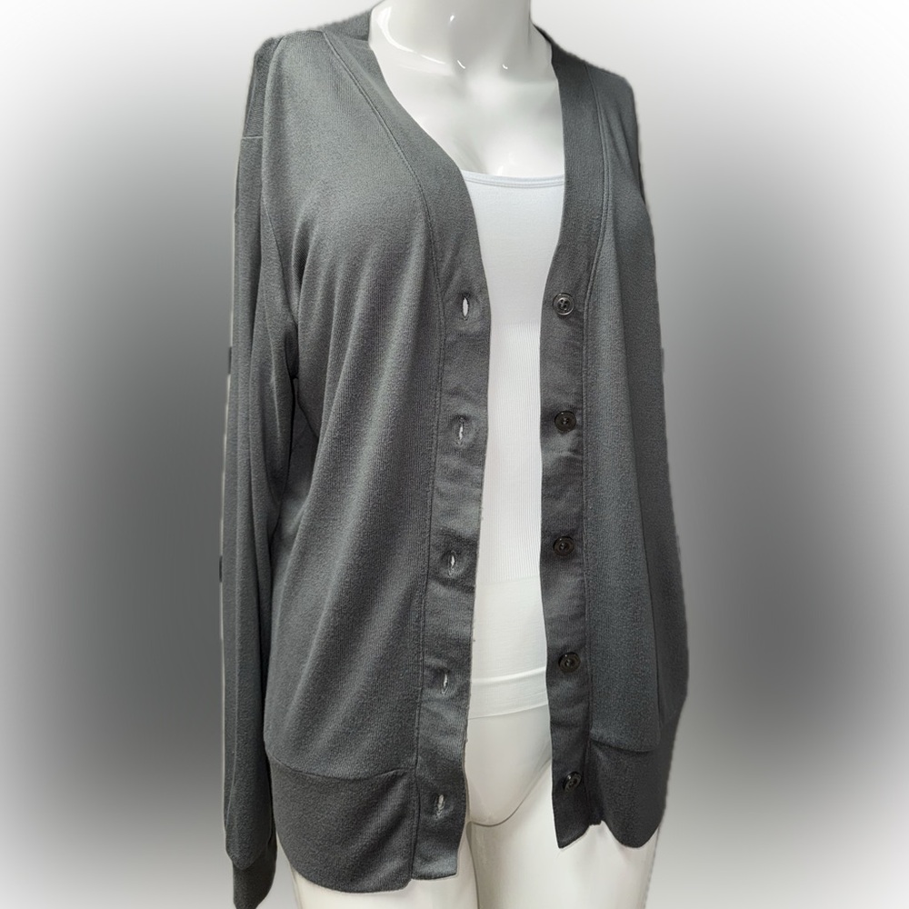 🆂 La Vie en Rose Gray Open-Front Cardigan | Soft Stretchy Sweater